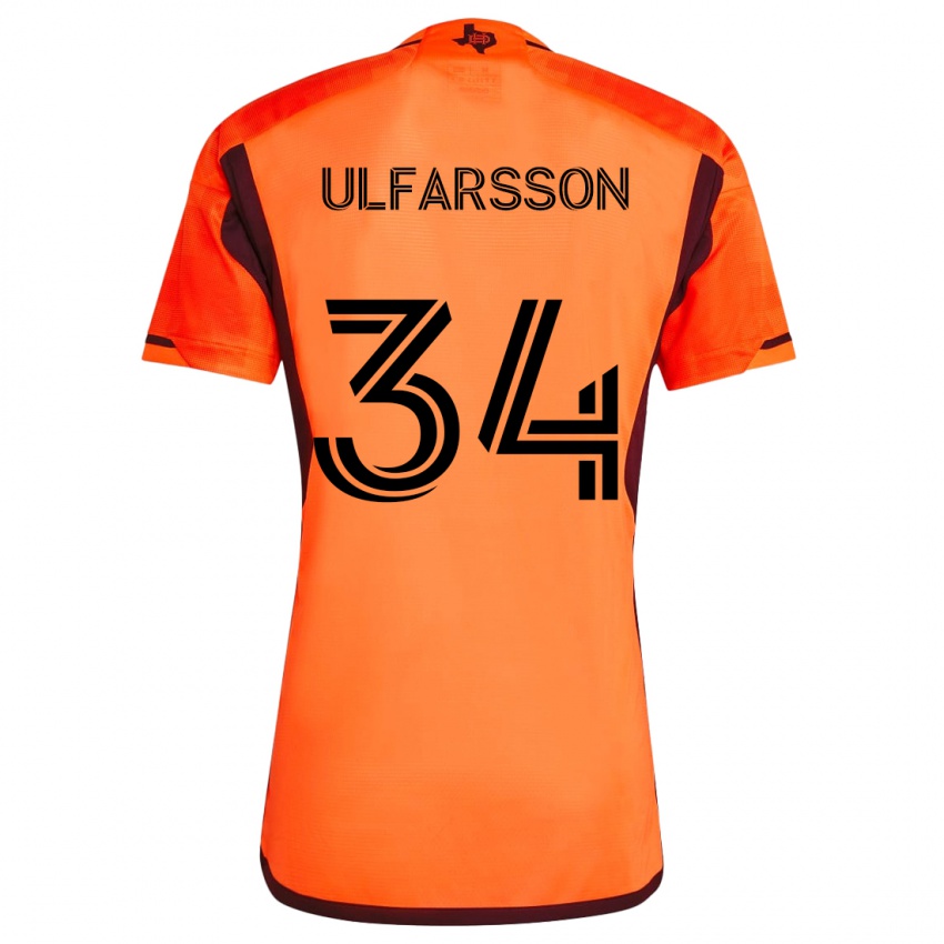 Lapset Thor Úlfarsson #34 Oranssi Musta Kotipaita 2024/25 Lyhythihainen Paita T-Paita