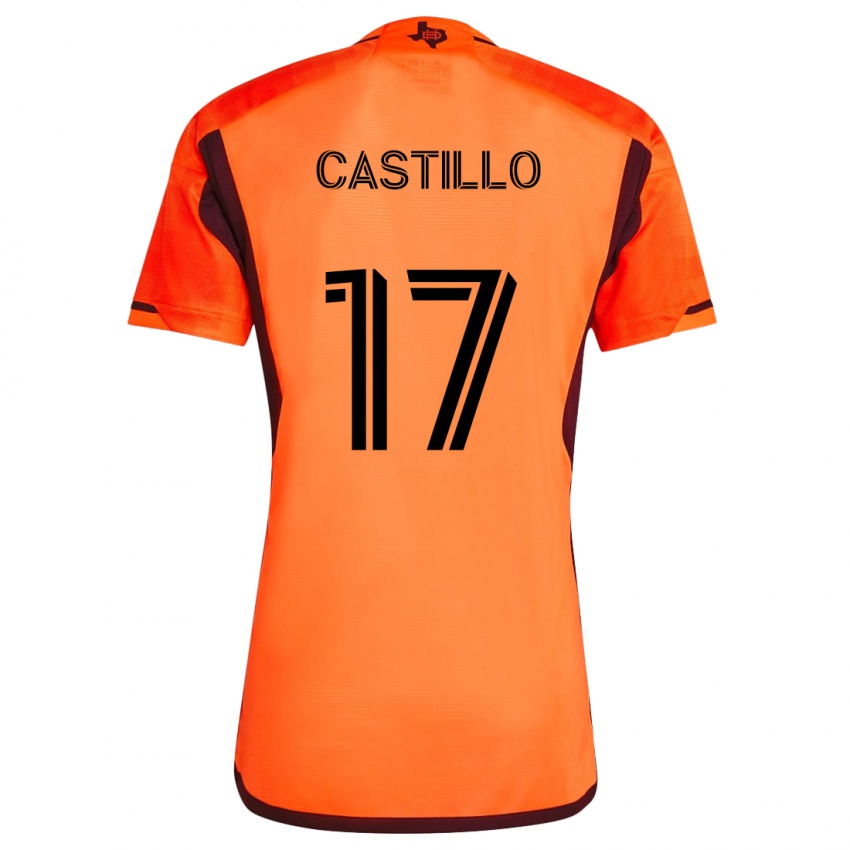 Lapset Joyner Castillo #17 Oranssi Musta Kotipaita 2024/25 Lyhythihainen Paita T-Paita