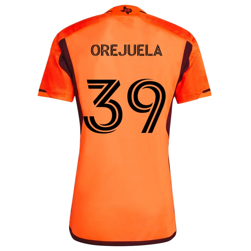 Lapset Jesus Orejuela #39 Oranssi Musta Kotipaita 2024/25 Lyhythihainen Paita T-Paita