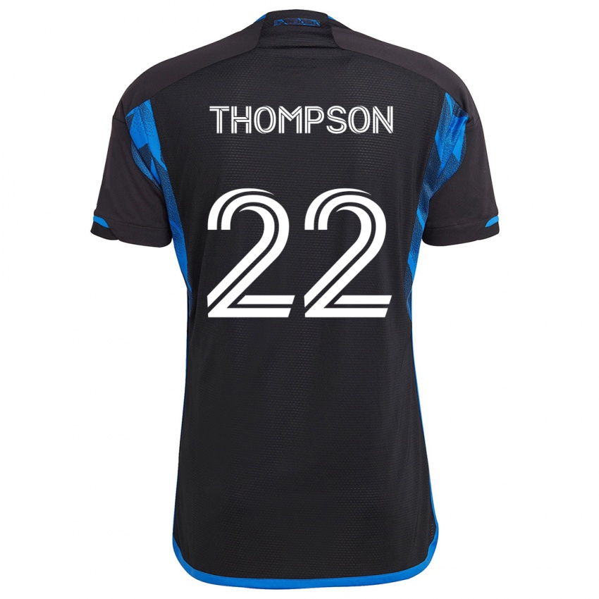 Lapset Tommy Thompson #22 Sininen Musta Kotipaita 2024/25 Lyhythihainen Paita T-Paita