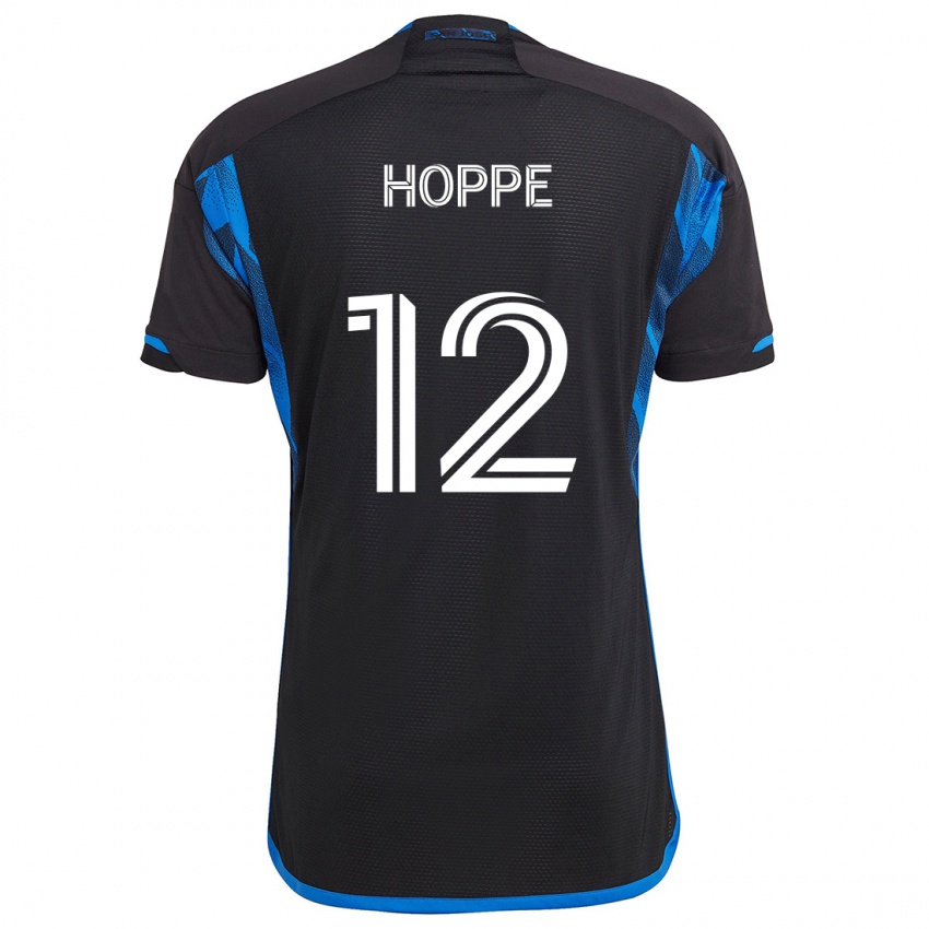 Lapset Matthew Hoppe #12 Sininen Musta Kotipaita 2024/25 Lyhythihainen Paita T-Paita