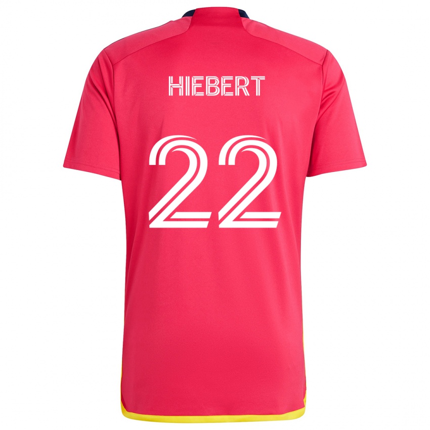 Lapset Kyle Hiebert #22 Punainen Sininen Kotipaita 2024/25 Lyhythihainen Paita T-Paita