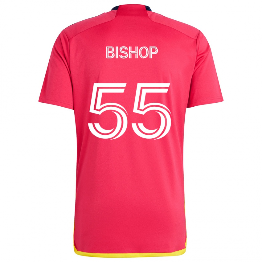 Lapset Nick Bishop #55 Punainen Sininen Kotipaita 2024/25 Lyhythihainen Paita T-Paita