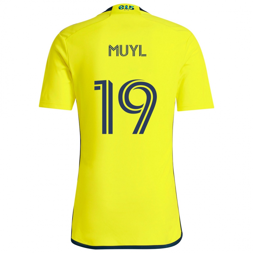 Lapset Alex Muyl #19 Keltainen Sininen Kotipaita 2024/25 Lyhythihainen Paita T-Paita