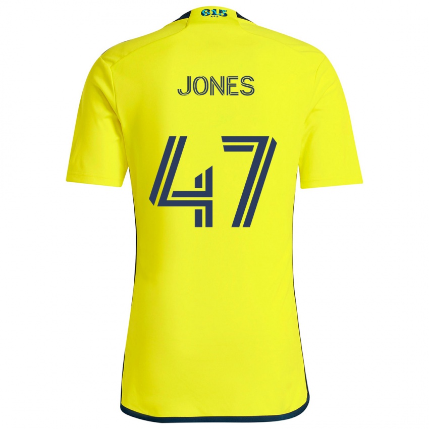 Lapset Isaiah Jones #47 Keltainen Sininen Kotipaita 2024/25 Lyhythihainen Paita T-Paita