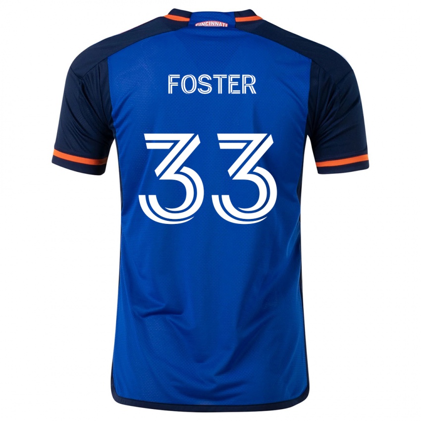 Lapset Isaiah Foster #33 Sinivalkoinen Kotipaita 2024/25 Lyhythihainen Paita T-Paita