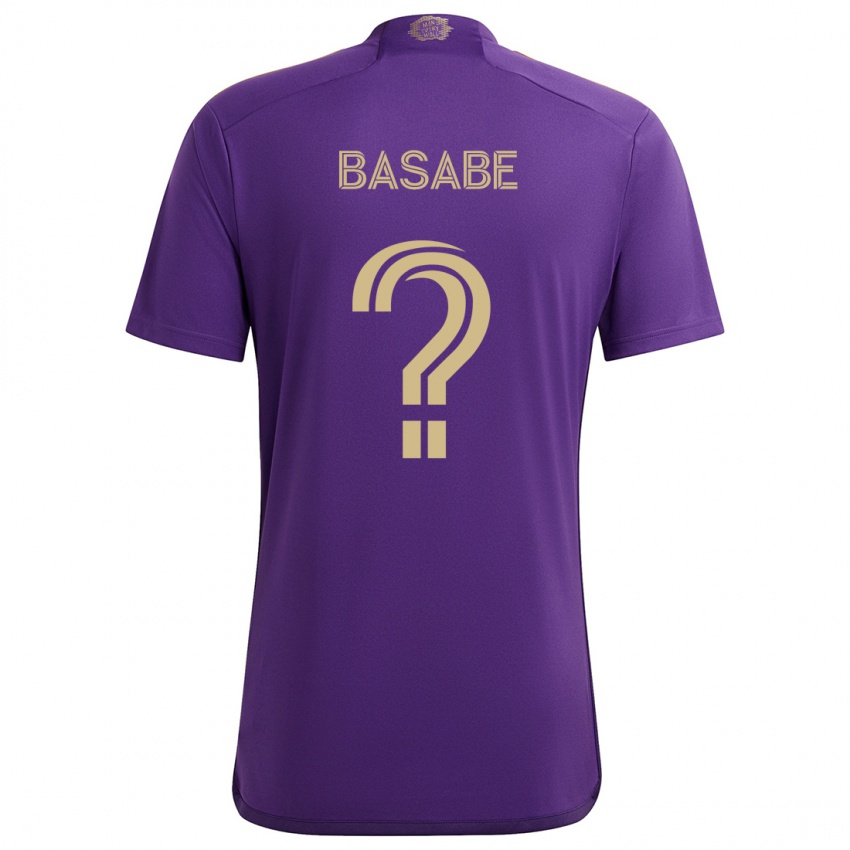 Lapset Ryan Basabe #0 Violetti Keltainen Kotipaita 2024/25 Lyhythihainen Paita T-Paita