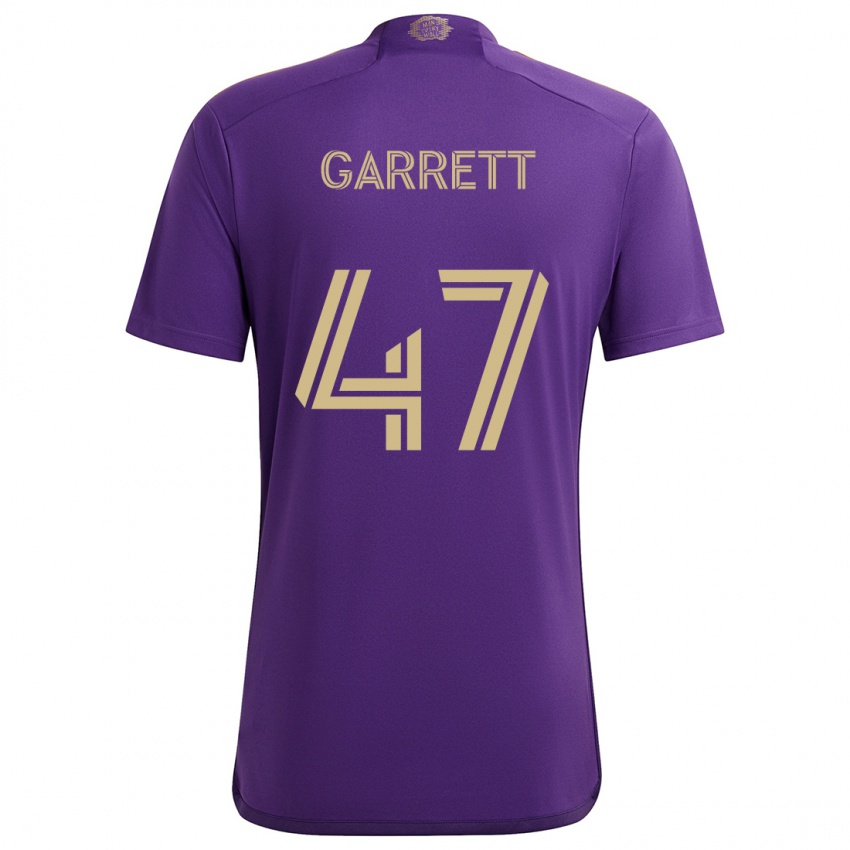 Lapset Ian Garrett #47 Violetti Keltainen Kotipaita 2024/25 Lyhythihainen Paita T-Paita