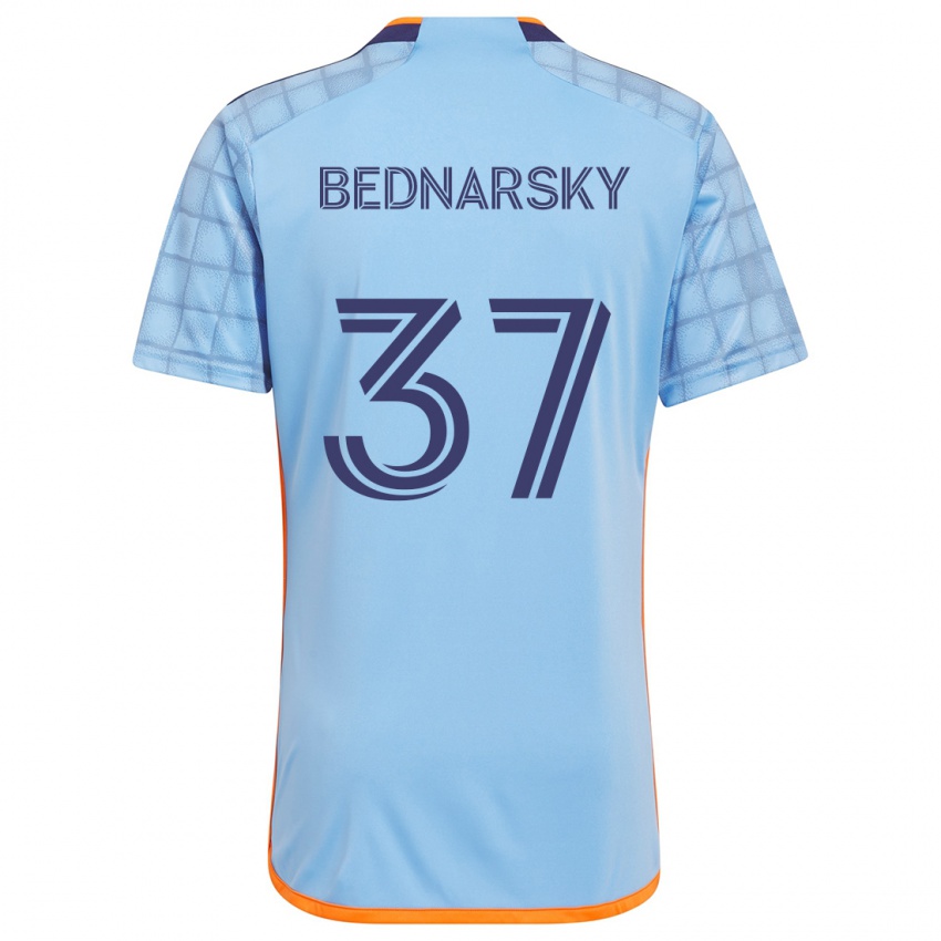 Lapset Stevo Bednarsky #37 Sininen Oranssi Kotipaita 2024/25 Lyhythihainen Paita T-Paita