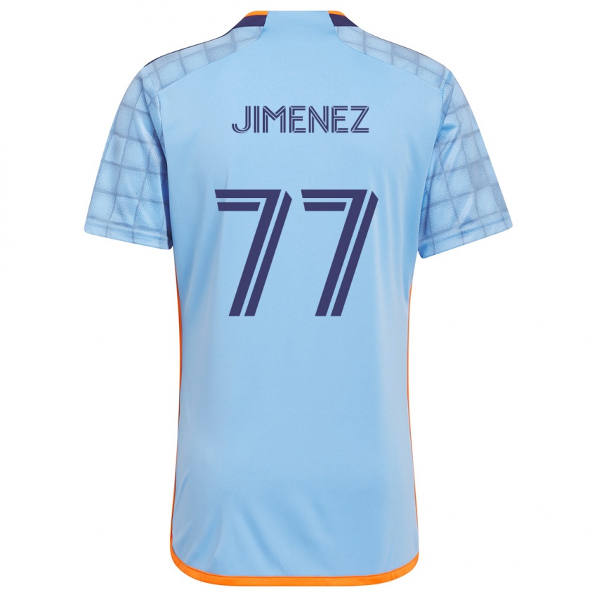 Lapset Jonathan Jiménez #77 Sininen Oranssi Kotipaita 2024/25 Lyhythihainen Paita T-Paita