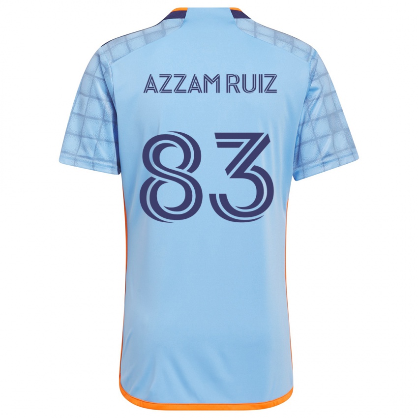 Lapset Camil Azzam Ruiz #83 Sininen Oranssi Kotipaita 2024/25 Lyhythihainen Paita T-Paita