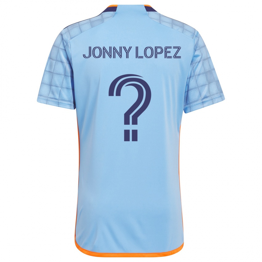 Lapset Jonny Lopez #0 Sininen Oranssi Kotipaita 2024/25 Lyhythihainen Paita T-Paita