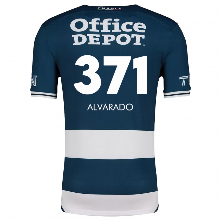 Lapset Brandon Alvarado #371 Sinivalkoinen Kotipaita 2024/25 Lyhythihainen Paita T-Paita