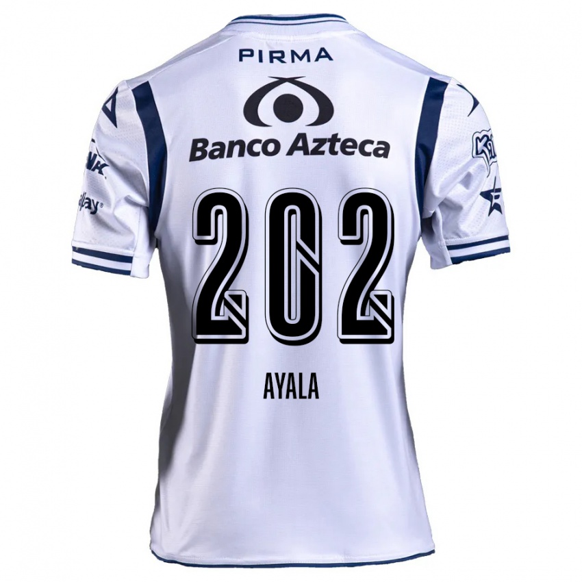 Lapset Diego Ayala #202 Valkoinen Laivastonsininen Kotipaita 2024/25 Lyhythihainen Paita T-Paita