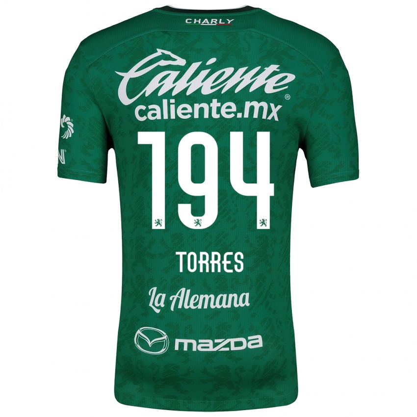 Lapset Erick Torres #194 Vihreä Valkoinen Kotipaita 2024/25 Lyhythihainen Paita T-Paita