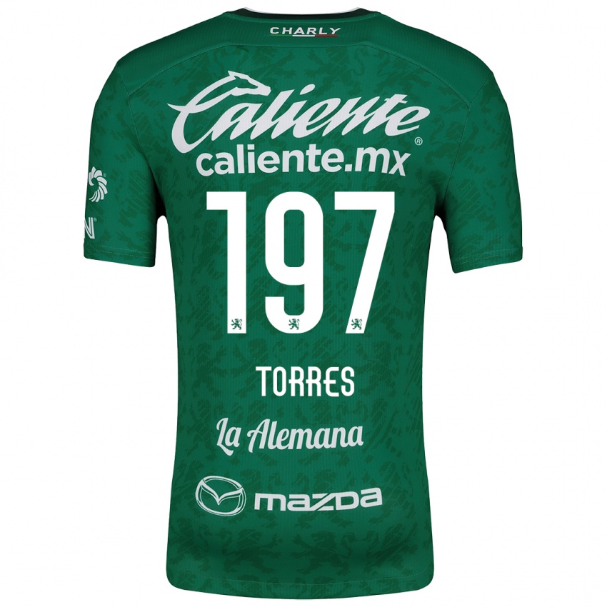 Lapset Erick Torres #197 Vihreä Valkoinen Kotipaita 2024/25 Lyhythihainen Paita T-Paita