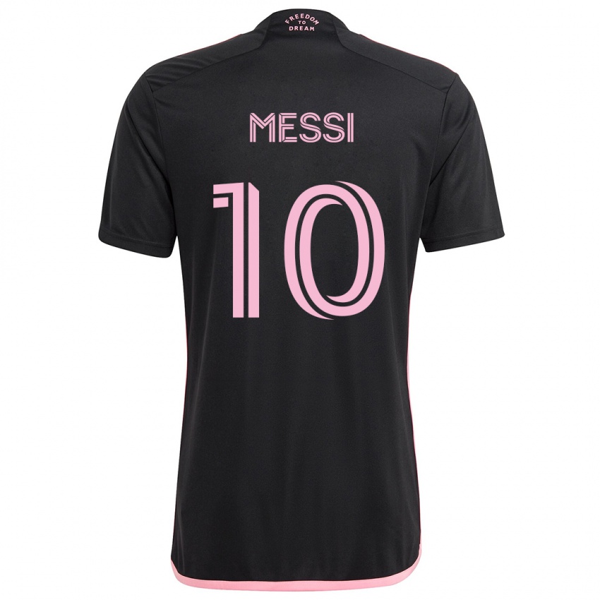 Lapset Lionel Messi #10 Musta Vieraspaita 2024/25 Lyhythihainen Paita T-Paita