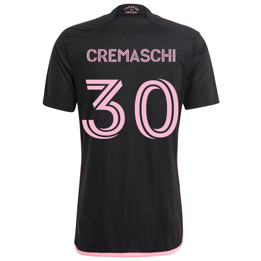 Lapset Benja Cremaschi #30 Musta Vieraspaita 2024/25 Lyhythihainen Paita T-Paita