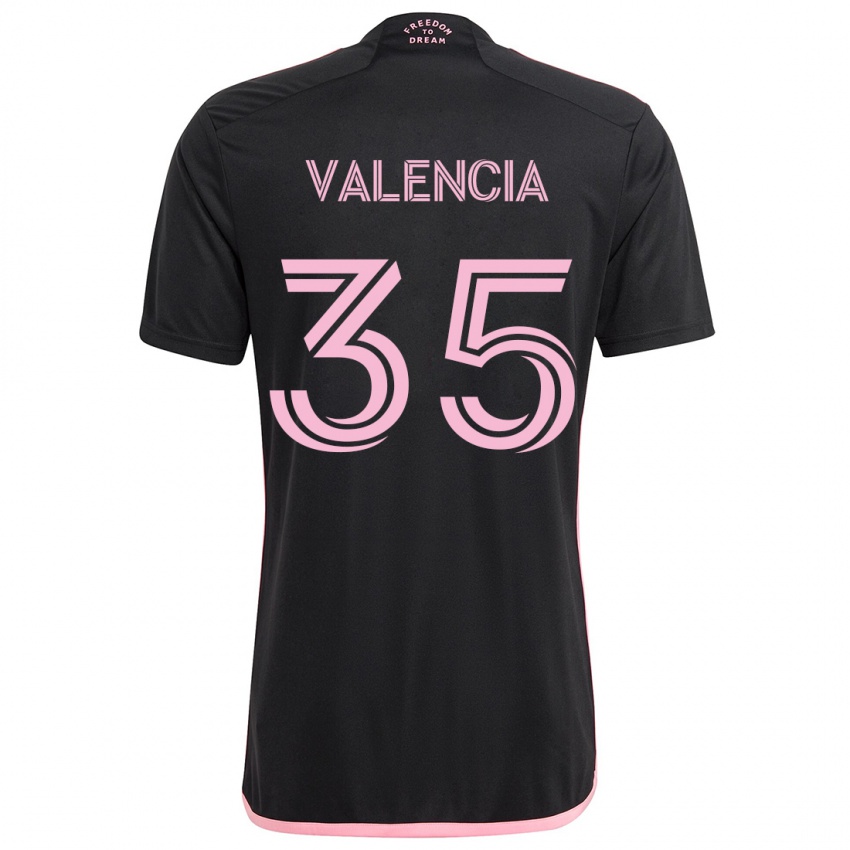 Lapset Felipe Valencia #35 Musta Vieraspaita 2024/25 Lyhythihainen Paita T-Paita