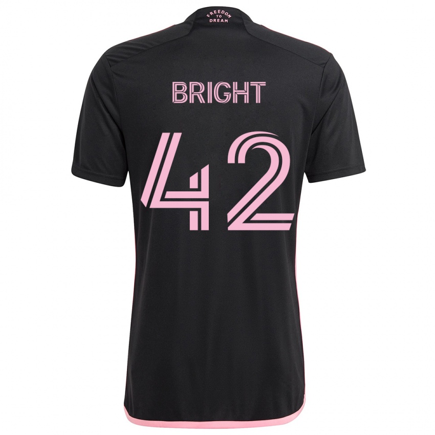 Lapset Yannick Bright #42 Musta Vieraspaita 2024/25 Lyhythihainen Paita T-Paita