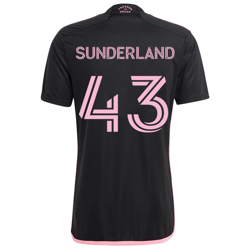 Lapset Lawson Sunderland #43 Musta Vieraspaita 2024/25 Lyhythihainen Paita T-Paita