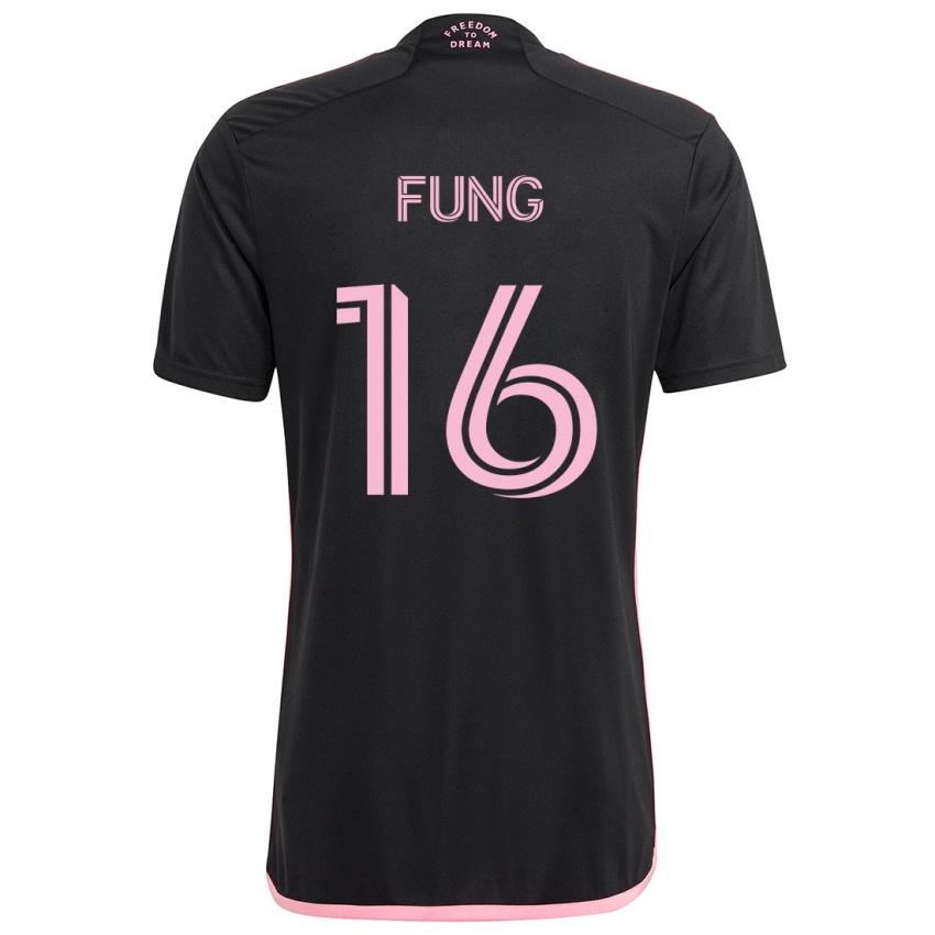 Lapset Victor Fung #16 Musta Vieraspaita 2024/25 Lyhythihainen Paita T-Paita