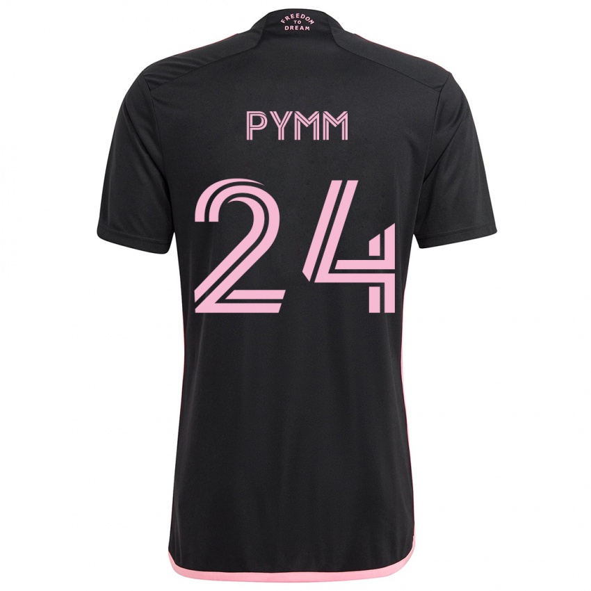 Lapset Jack Pymm #24 Musta Vieraspaita 2024/25 Lyhythihainen Paita T-Paita