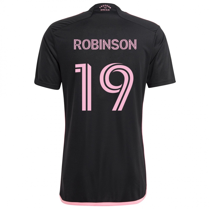 Lapset Robbie Robinson #19 Musta Vieraspaita 2024/25 Lyhythihainen Paita T-Paita