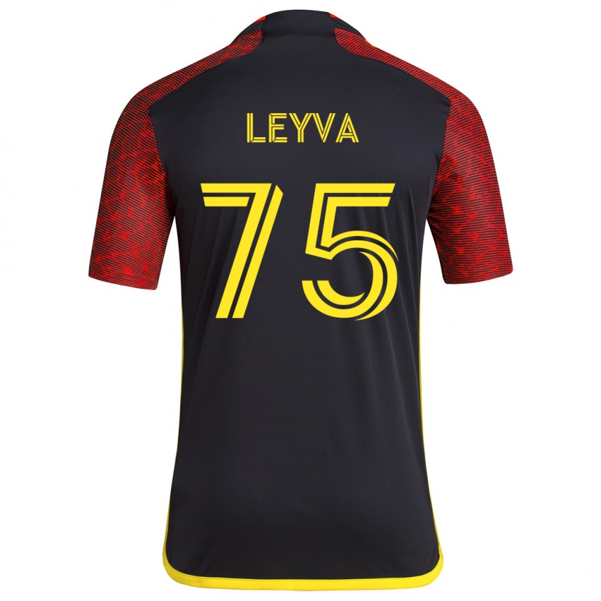 Lapset Danny Leyva #75 Punamusta Vieraspaita 2024/25 Lyhythihainen Paita T-Paita