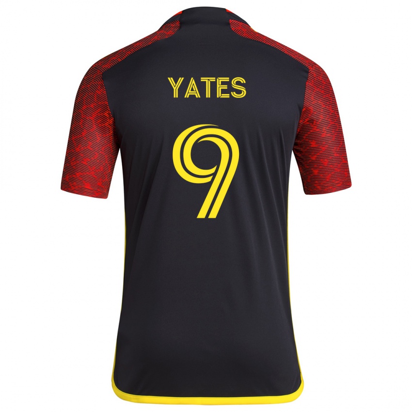 Lapset Summer Yates #9 Punamusta Vieraspaita 2024/25 Lyhythihainen Paita T-Paita