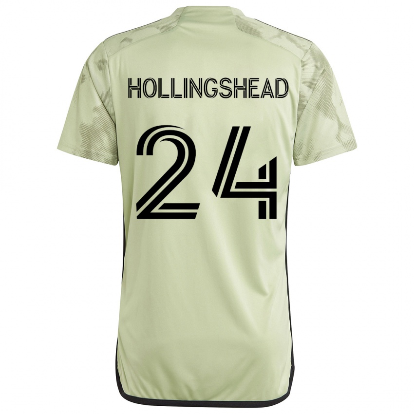 Lapset Ryan Hollingshead #24 Vaaleanvihreä Vieraspaita 2024/25 Lyhythihainen Paita T-Paita