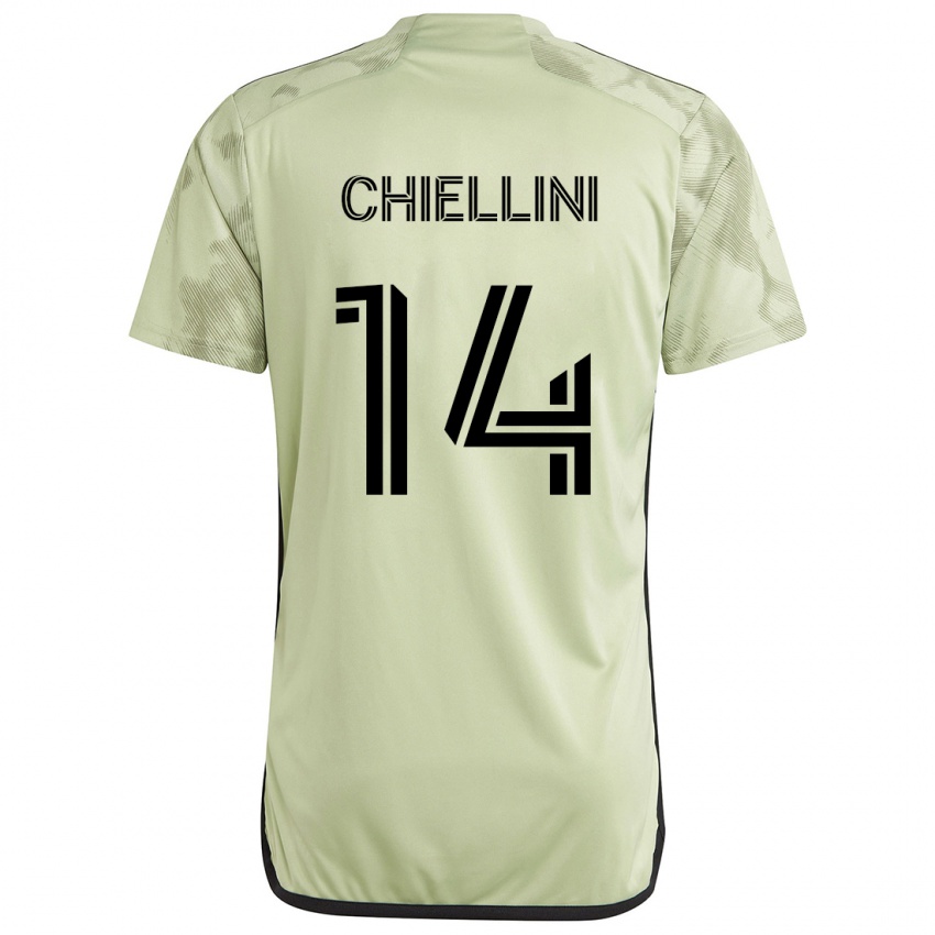 Lapset Giorgio Chiellini #14 Vaaleanvihreä Vieraspaita 2024/25 Lyhythihainen Paita T-Paita