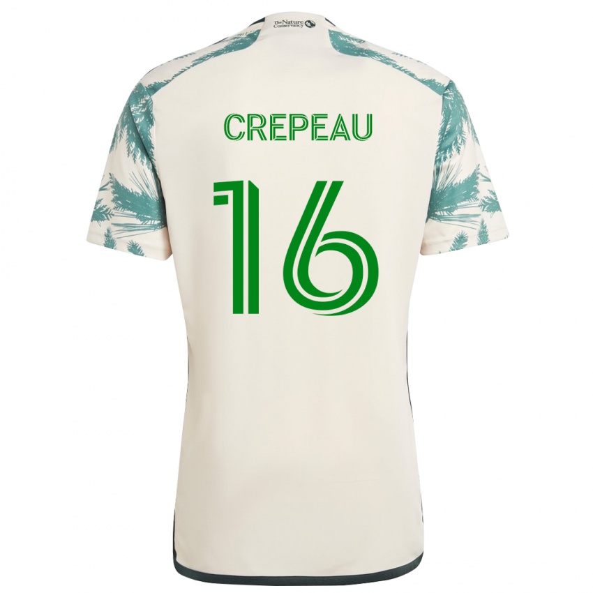 Lapset Maxime Crépeau #16 Beige Ruskea Vieraspaita 2024/25 Lyhythihainen Paita T-Paita