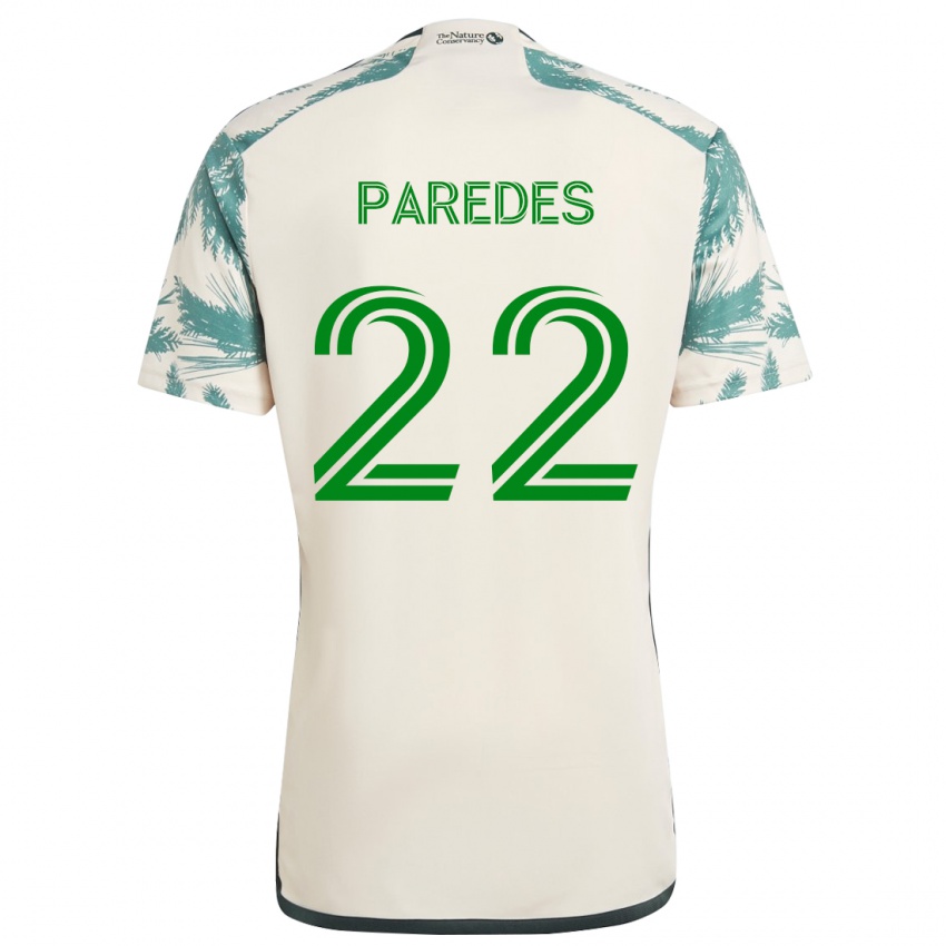 Lapset Cristhian Paredes #22 Beige Ruskea Vieraspaita 2024/25 Lyhythihainen Paita T-Paita