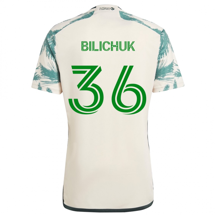 Lapset Ryan Bilichuk #36 Beige Ruskea Vieraspaita 2024/25 Lyhythihainen Paita T-Paita