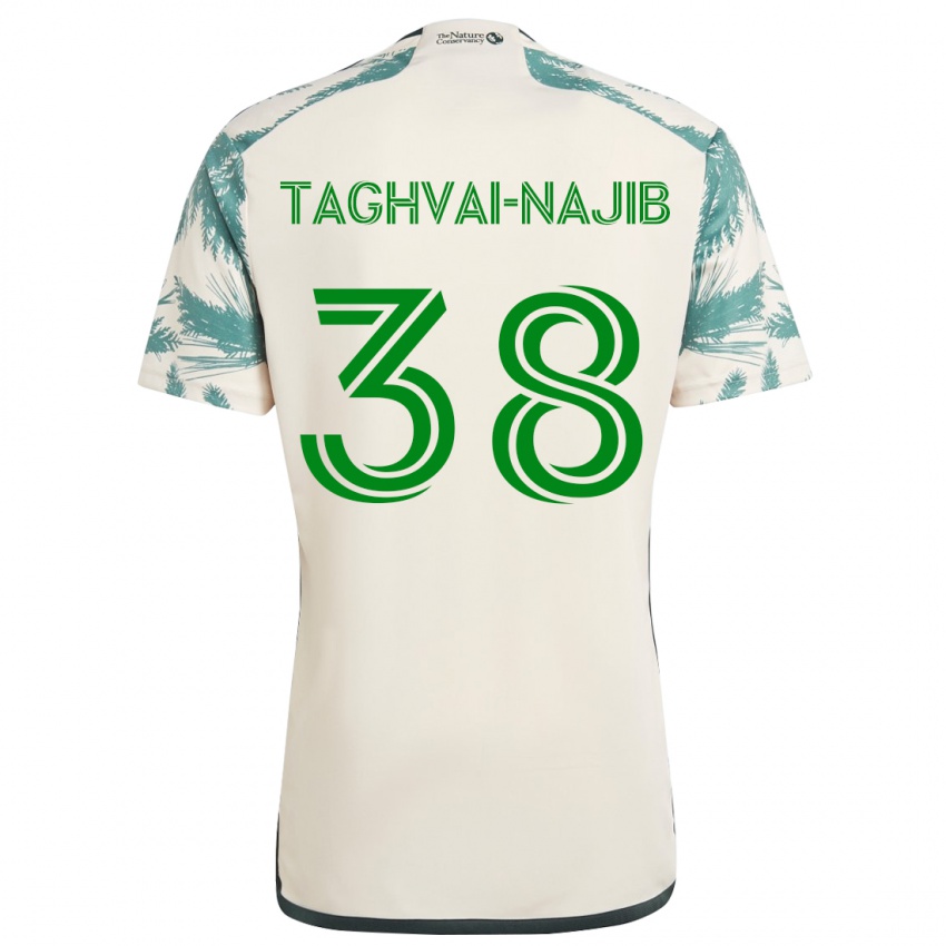 Lapset Braxton Taghvai-Najib #38 Beige Ruskea Vieraspaita 2024/25 Lyhythihainen Paita T-Paita