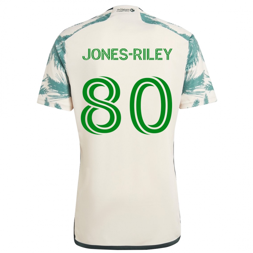 Lapset Jaden Jones-Riley #80 Beige Ruskea Vieraspaita 2024/25 Lyhythihainen Paita T-Paita