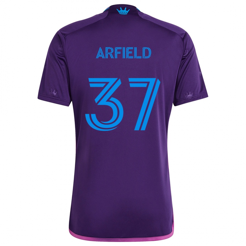 Lapset Scott Arfield #37 Purppura Sininen Vieraspaita 2024/25 Lyhythihainen Paita T-Paita