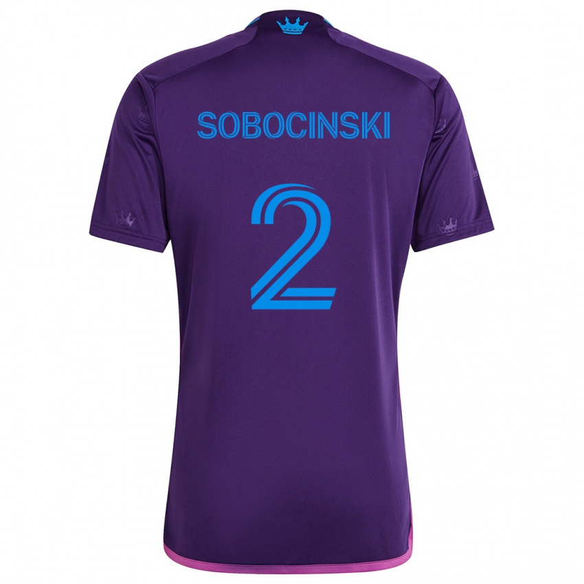 Lapset Jan Sobocinski #2 Purppura Sininen Vieraspaita 2024/25 Lyhythihainen Paita T-Paita