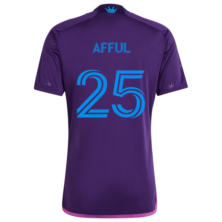 Lapset Harrison Afful #25 Purppura Sininen Vieraspaita 2024/25 Lyhythihainen Paita T-Paita