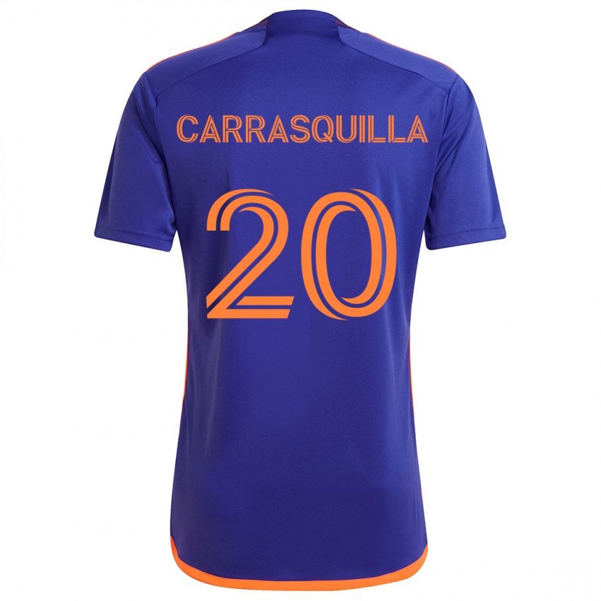 Lapset Adalberto Carrasquilla #20 Purppura Oranssi Vieraspaita 2024/25 Lyhythihainen Paita T-Paita