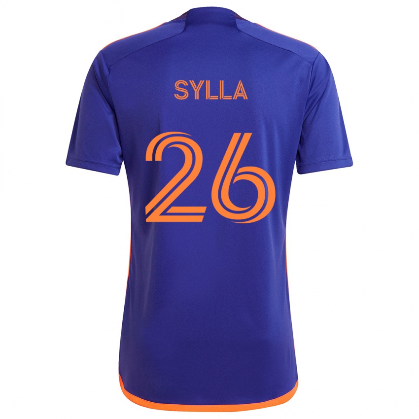 Lapset Ousmane Sylla #26 Purppura Oranssi Vieraspaita 2024/25 Lyhythihainen Paita T-Paita