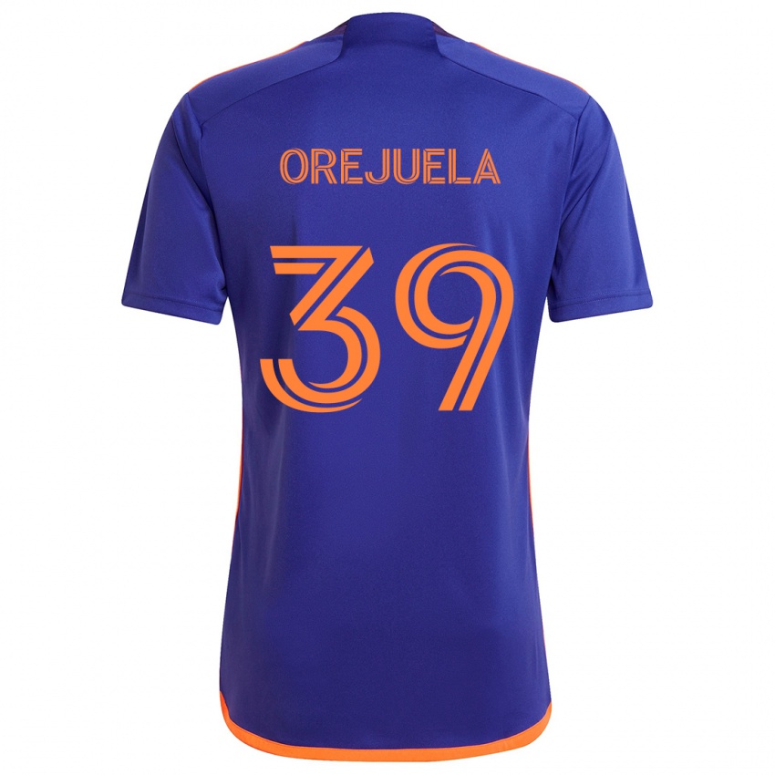 Lapset Jesus Orejuela #39 Purppura Oranssi Vieraspaita 2024/25 Lyhythihainen Paita T-Paita