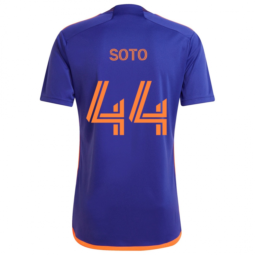 Lapset Ezekiel Soto #44 Purppura Oranssi Vieraspaita 2024/25 Lyhythihainen Paita T-Paita