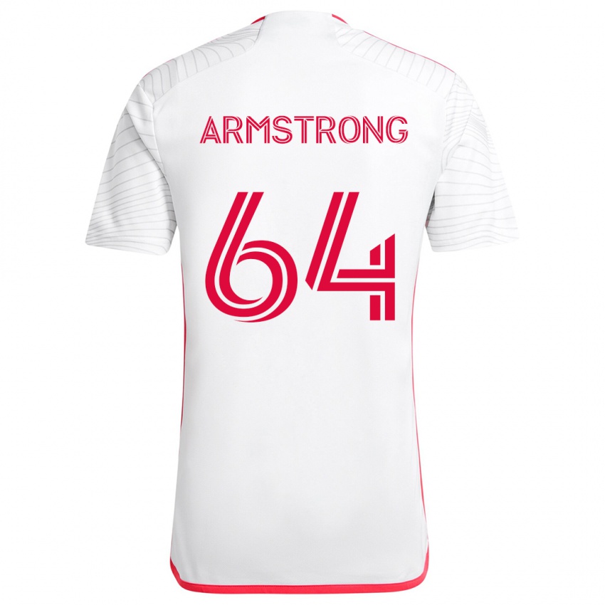 Lapset Dida Armstrong #64 Valkoinen Punainen Vieraspaita 2024/25 Lyhythihainen Paita T-Paita