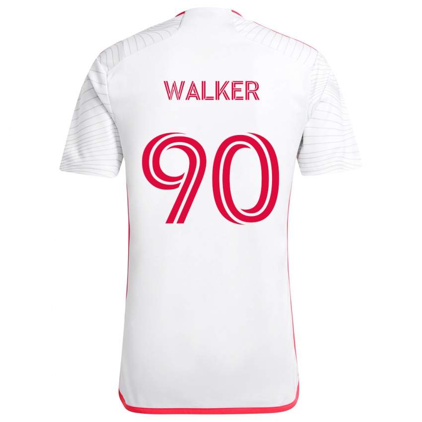 Lapset Eric Walker #90 Valkoinen Punainen Vieraspaita 2024/25 Lyhythihainen Paita T-Paita