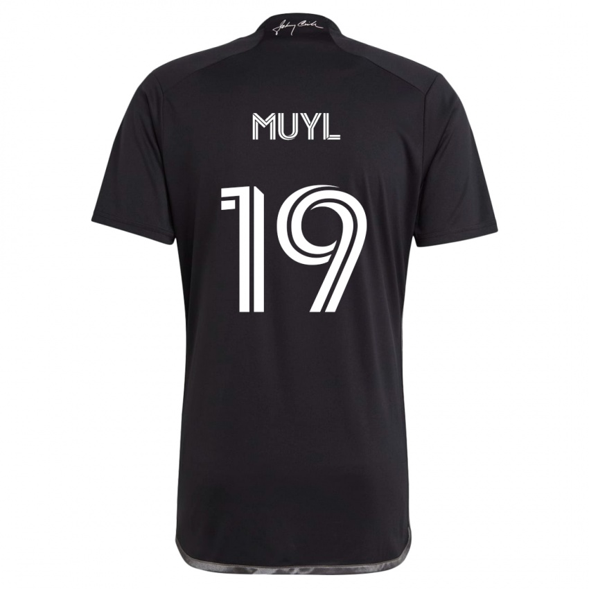 Lapset Alex Muyl #19 Musta Vieraspaita 2024/25 Lyhythihainen Paita T-Paita