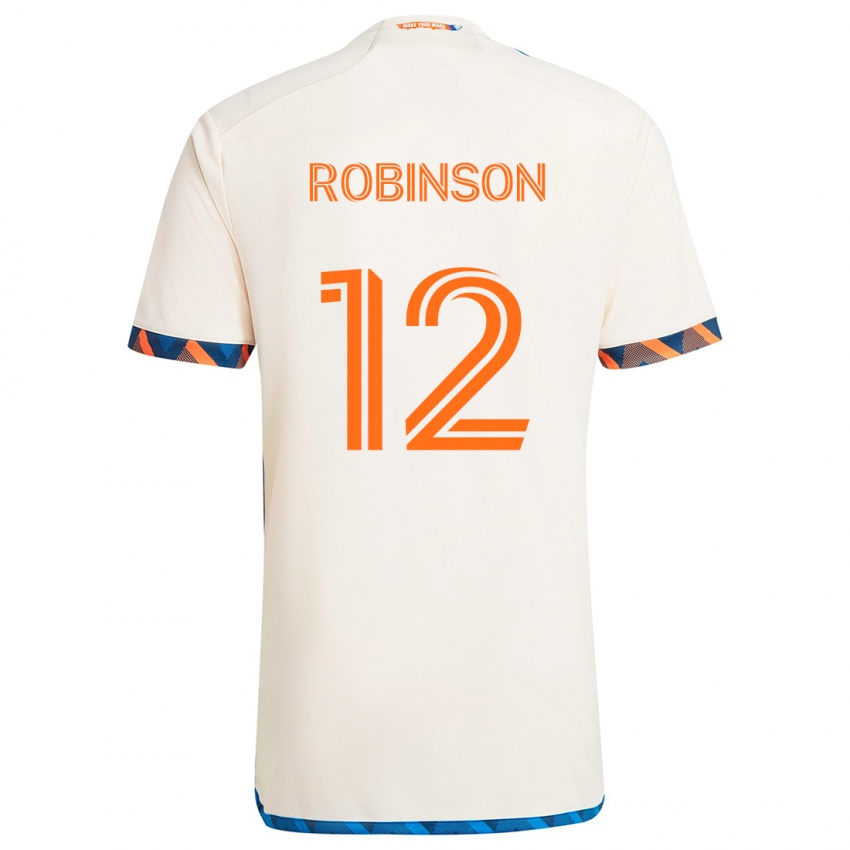 Lapset Miles Robinson #12 Valkoinen Oranssi Vieraspaita 2024/25 Lyhythihainen Paita T-Paita