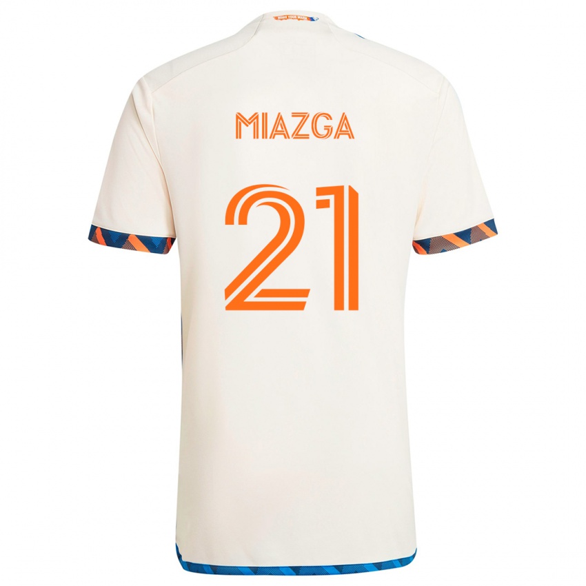 Lapset Matt Miazga #21 Valkoinen Oranssi Vieraspaita 2024/25 Lyhythihainen Paita T-Paita