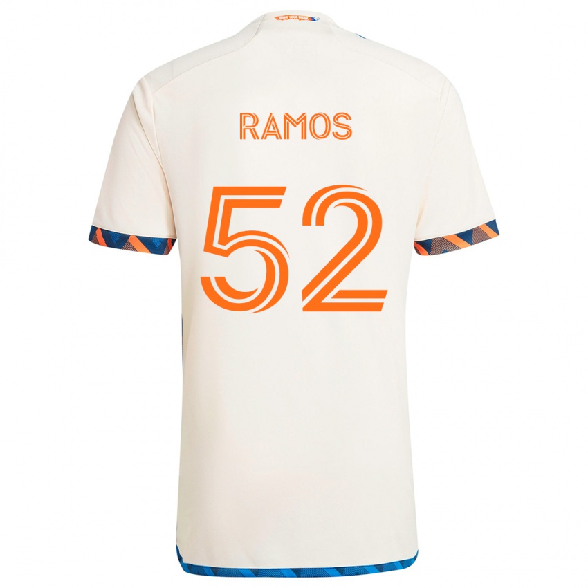 Lapset Yair Ramos #52 Valkoinen Oranssi Vieraspaita 2024/25 Lyhythihainen Paita T-Paita